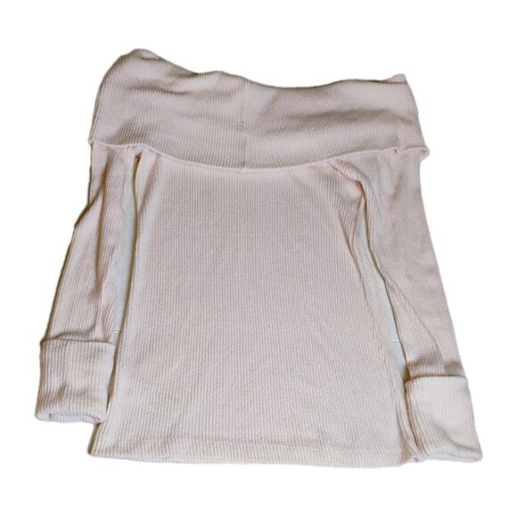 We The‎ Free (Free People) Light Pink Cowl Neck Sweater Womens, Size L - Picture 2 of 7
